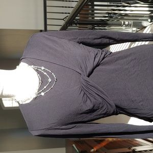 CAbi 2-piece layered tee, black, sz M, never worn